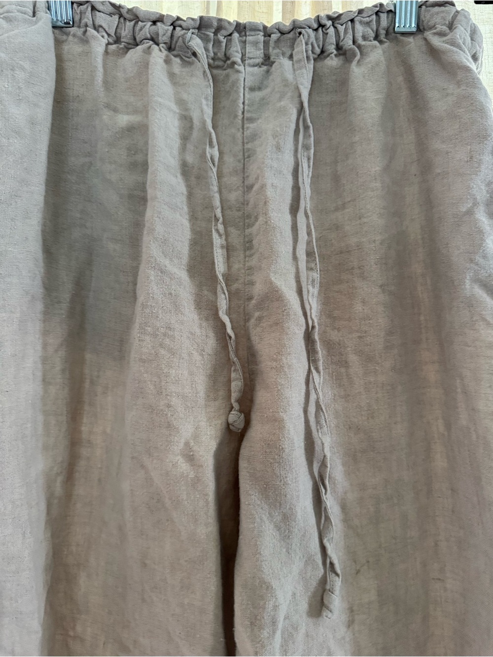 Linen Drawstring Pants - Picture 3 of 5